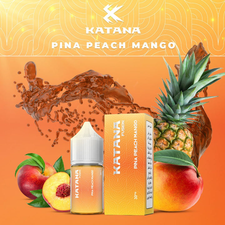 KATANA VAPE - Fusion Series - Pina Peach Mango (30ml Saltnic) | Vapors R Us LLC