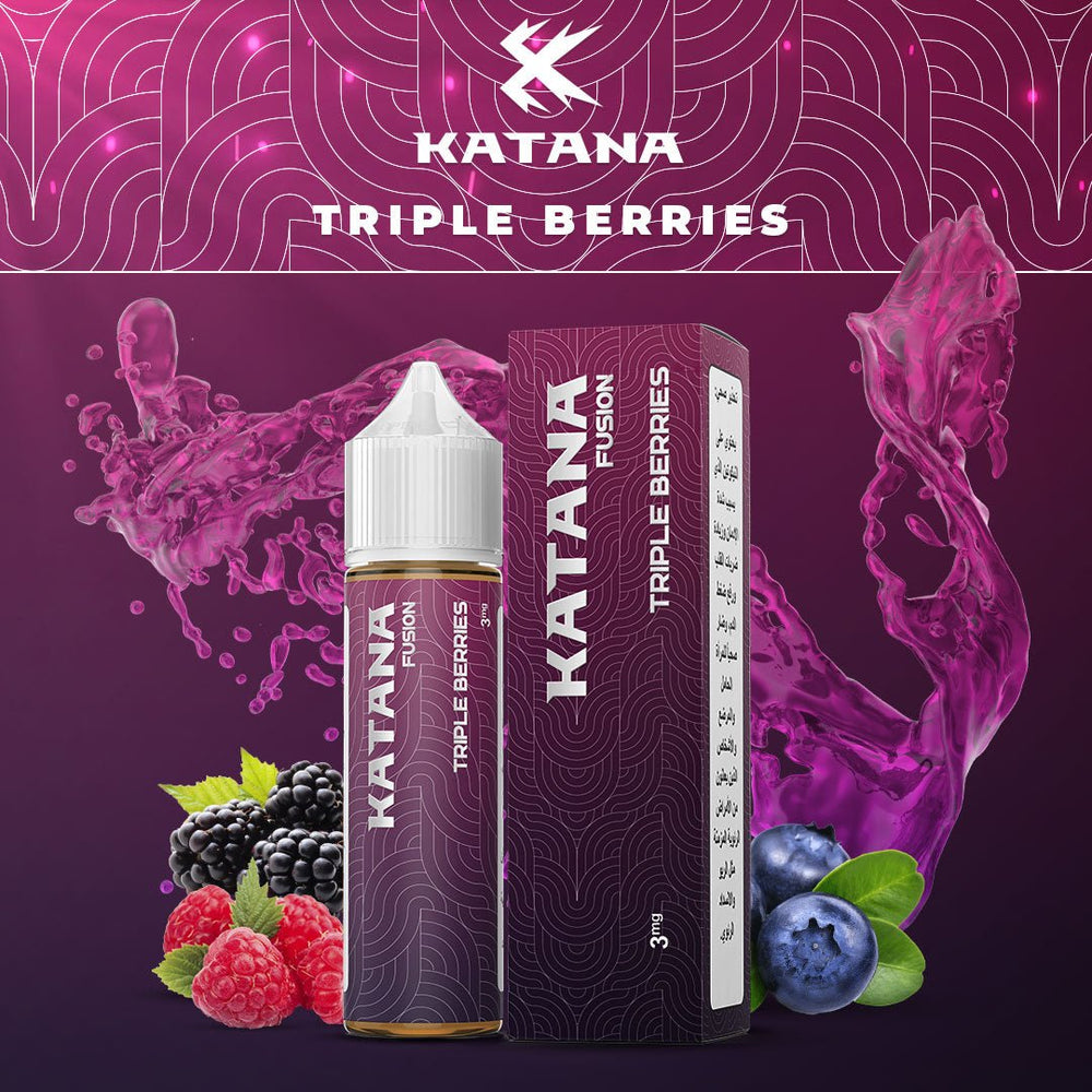 KATANA VAPE - Fusion Series - Triple Berries (3mg - 60ml) | Vapors R Us LLC