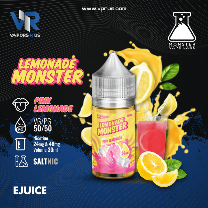 LEMONADE MONSTER - Pink Lemonade 30ml (SaltNic) | Vapors R Us LLC