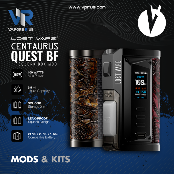 LOST VAPE - Centaurus Quest BF Squonk Box Mod 100w