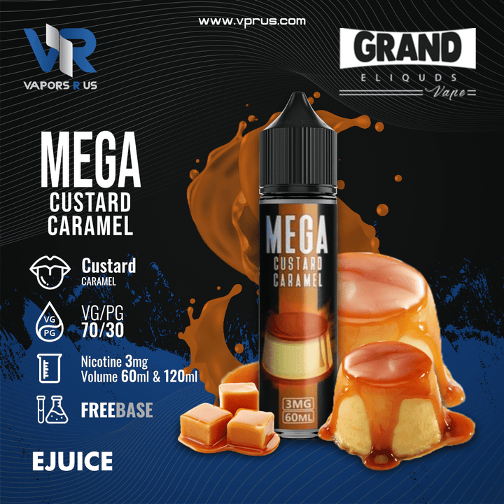 MEGA - Custard Caramel 3mg