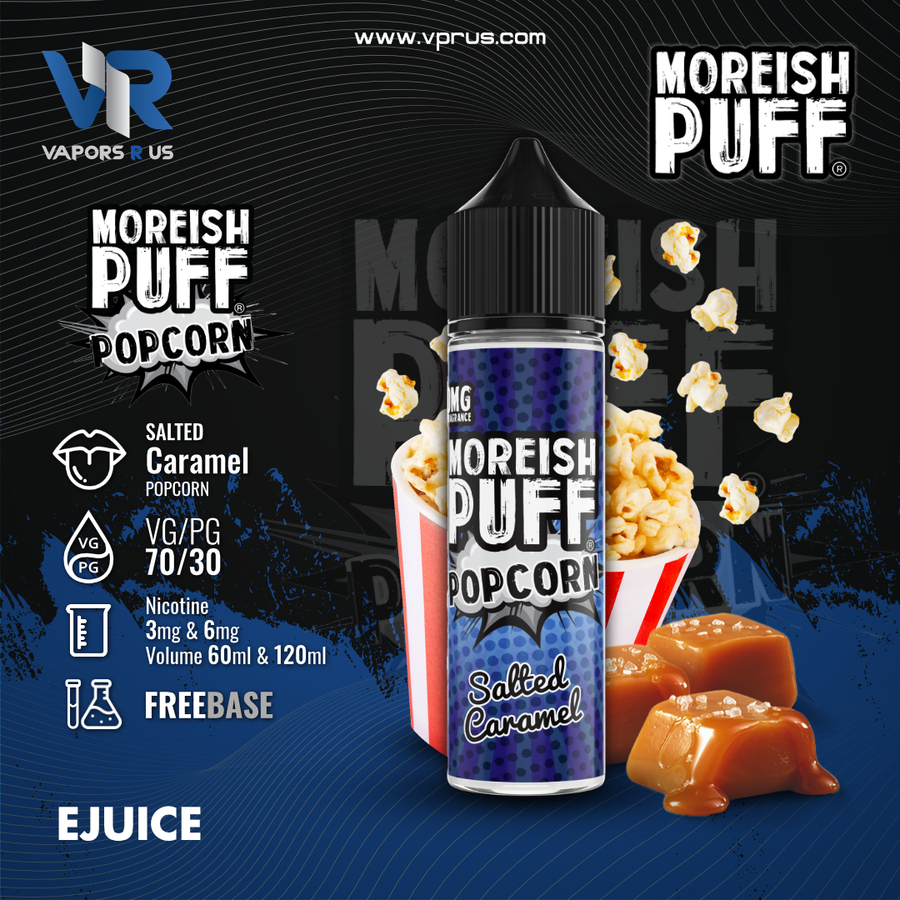 MOREISH PUFF POPCORN - Salted Caramel