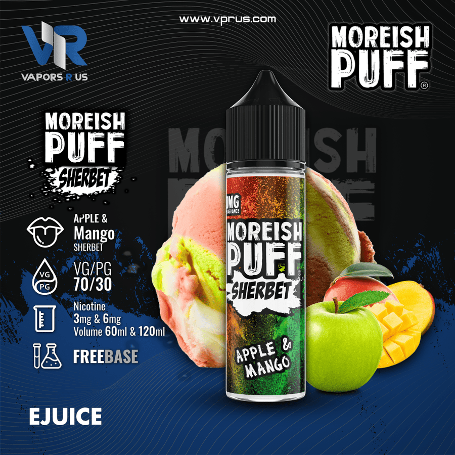 MOREISH PUFF SHERBET - Apple Mango | Vapors R Us LLC