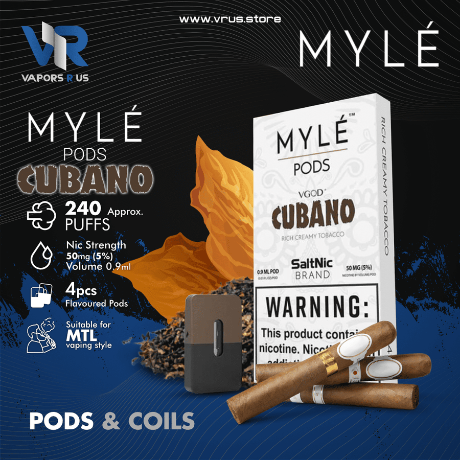 MYLE POD - VGOD Cubano | Vapors R Us LLC