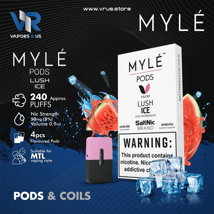 MYLE POD - Lush Ice 4pcs | Vapors R Us LLC