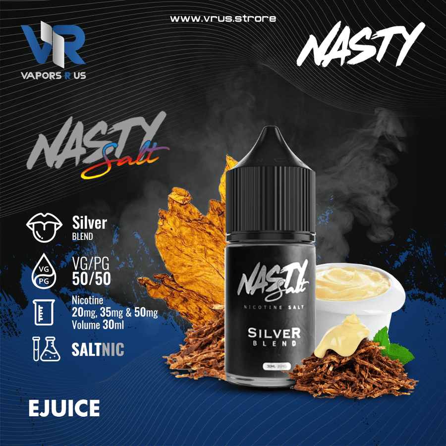 NASTY - Silver Blend 30ml (SaltNic) | Vapors R Us LLC