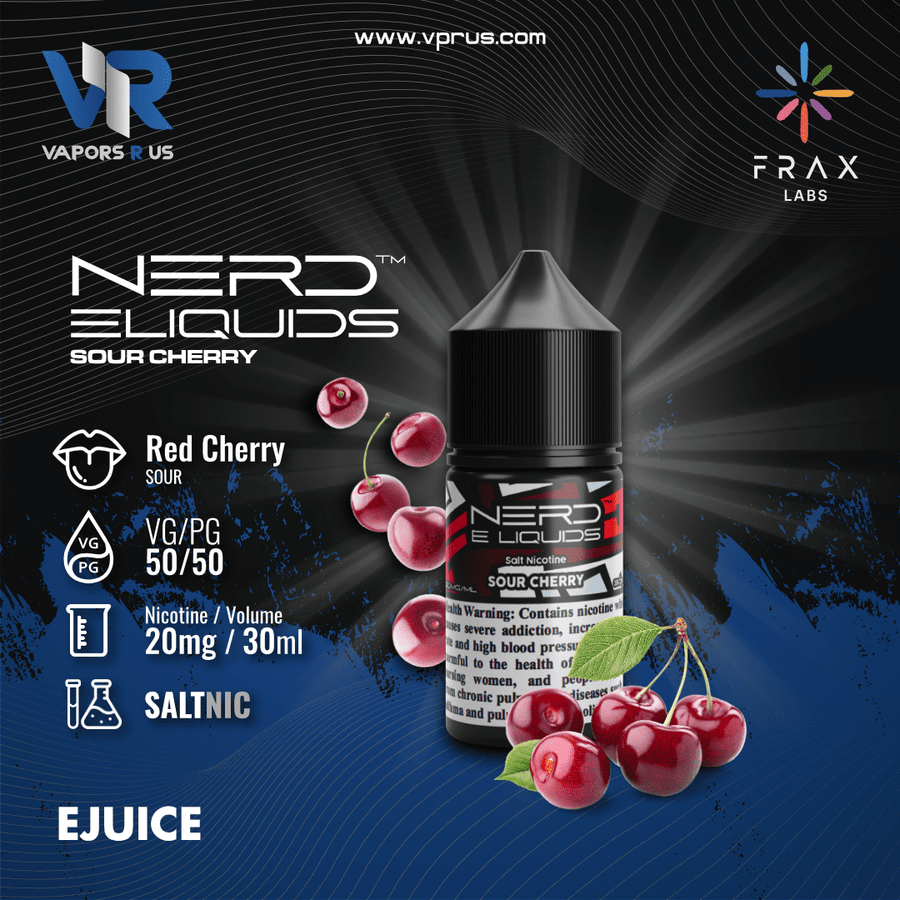 NERD ELIQUIDS - Sour Cherry 30ml (SaltNic) | Vapors R Us LLC