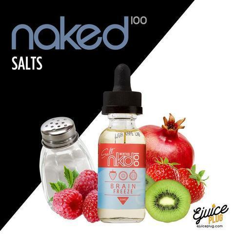 NAKED 100 - Strawberry Pom (Brain Freeze) 30ml (SaltNic) | Vapors R Us LLC