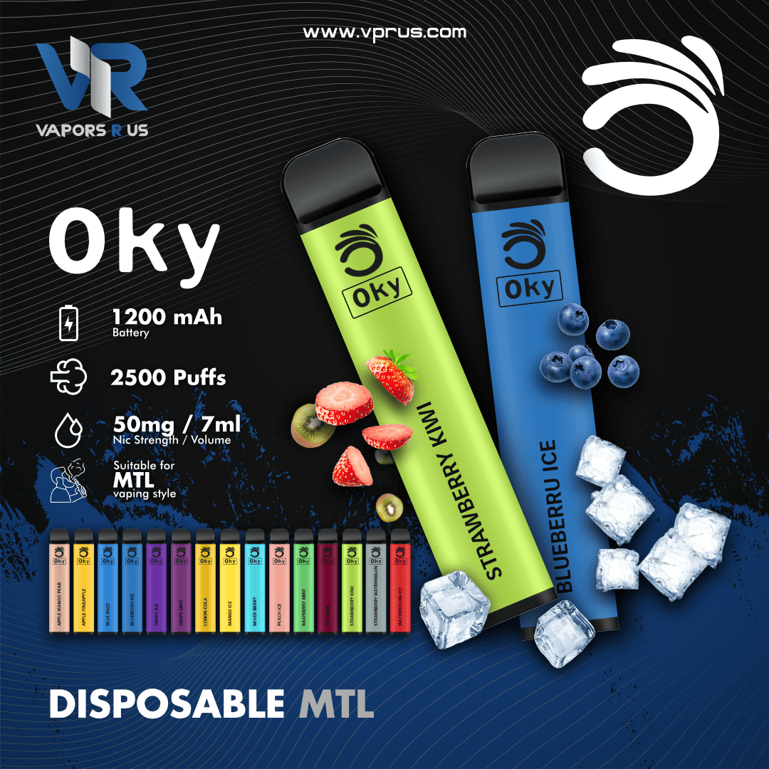OKY Disposable Vape Pen 2500 Puffs 1200mAh | Vapors R Us LLC