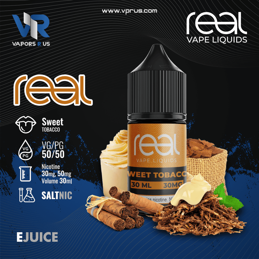 REAL VAPE - Sweet Tobacco 30ml (SaltNic) | Vapors R Us LLC
