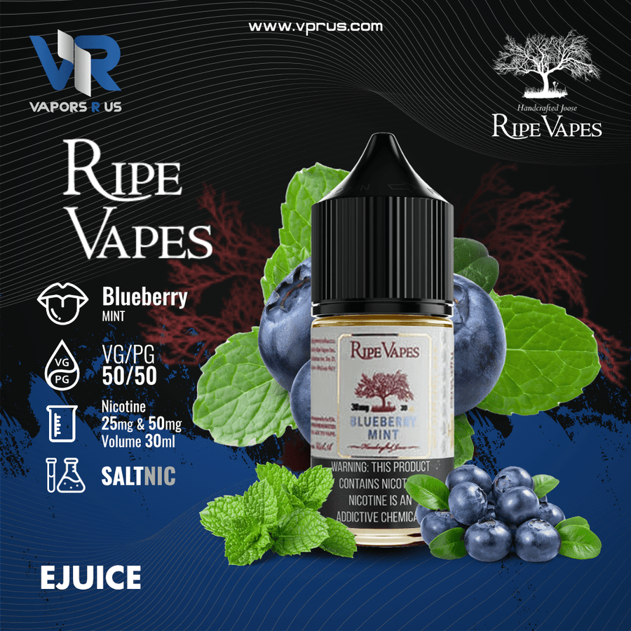 RIPE VAPES - Blueberry Mint 30ml (SaltNic) | Vapors R Us LLC