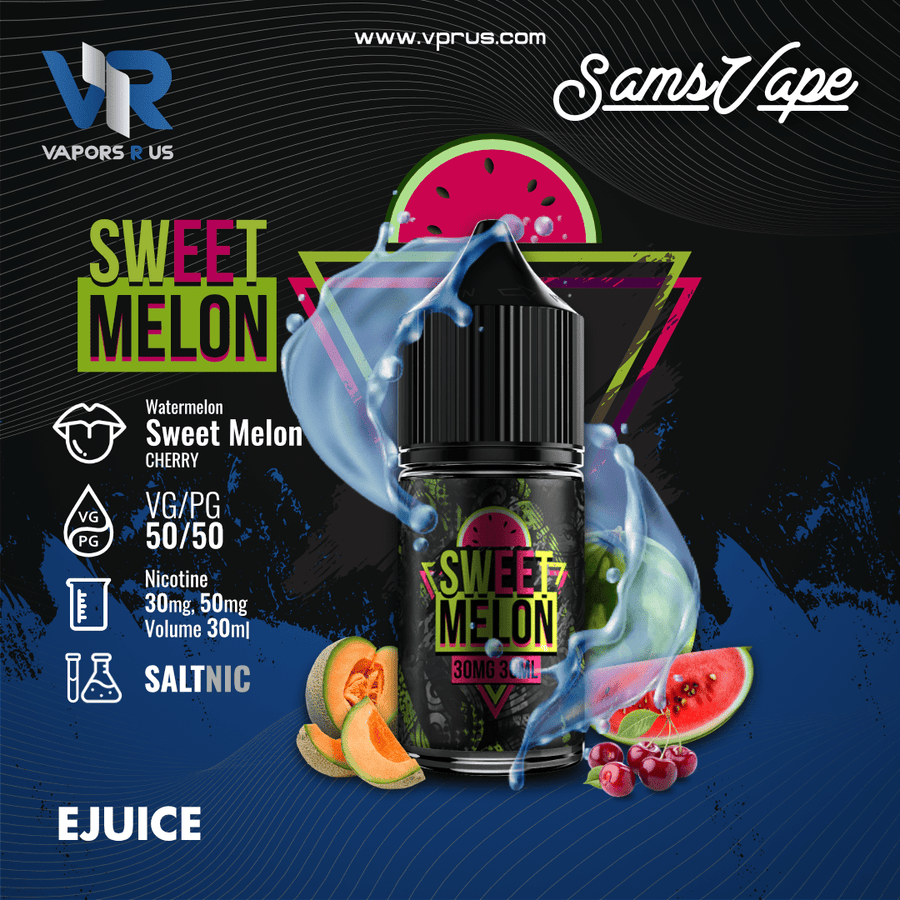 SAM'S VAPE - Sweet Melon 30ml (SaltNic) | Vapors R Us LLC