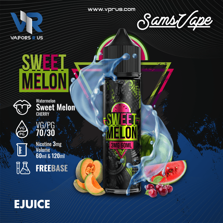 SAM'S VAPE - Sweet Melon 3mg | Vapors R Us LLC