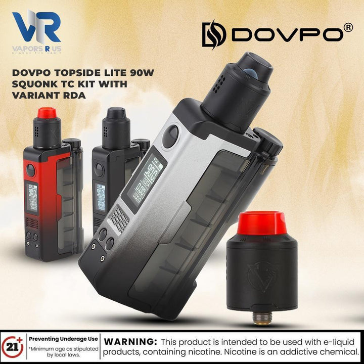 DOVPO - Topside Lite 90W Squonk TC Kit with Variant RDA