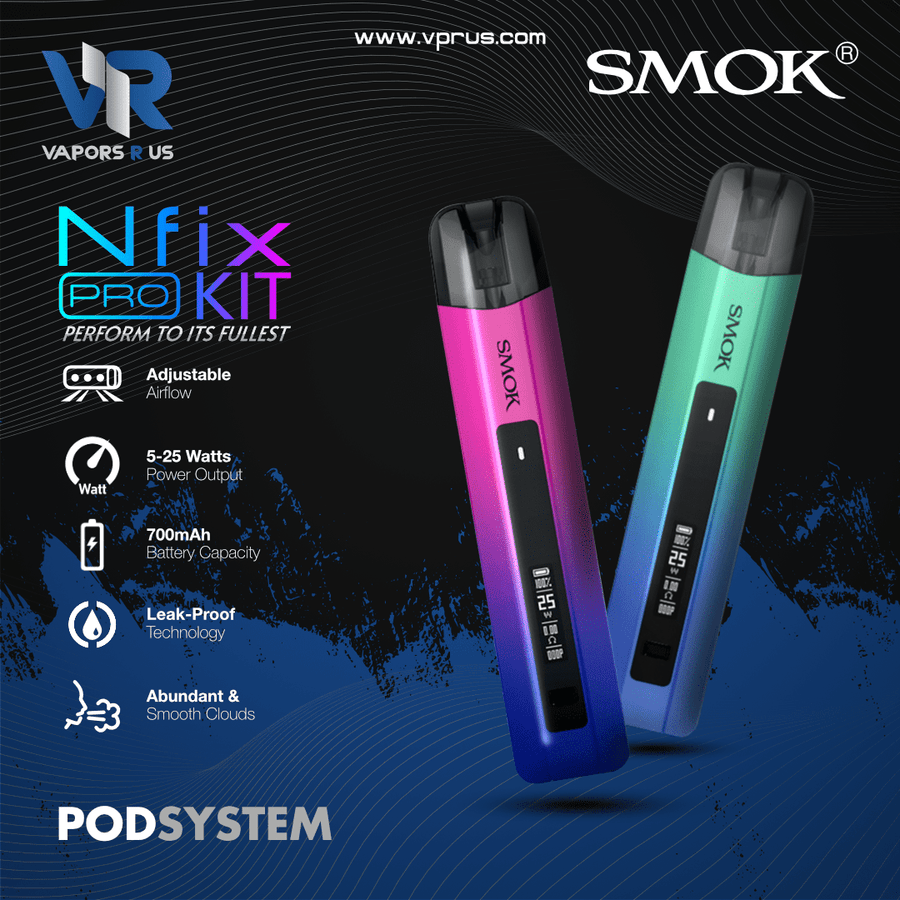 SMOK - Nfix PRO 25w Pod System Kit 700mAh | Vapors R Us LLC