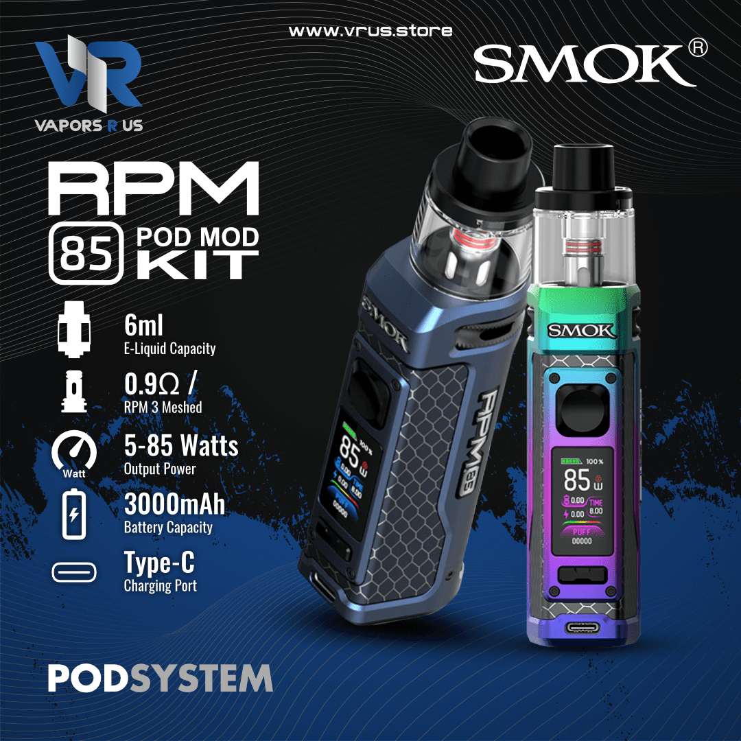 SMOK - RPM 85 3000mAh Pod Mod Kit | Vapors R Us LLC