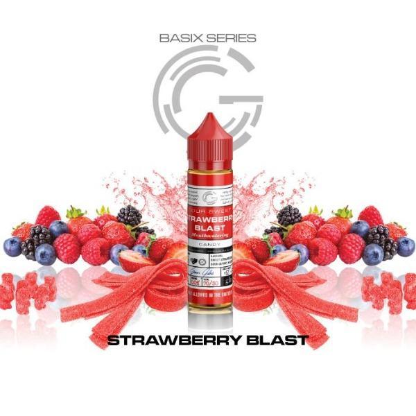 GLAS - Basix Series - Strawberry Blast (60ml 3mg) | Vapors R Us LLC
