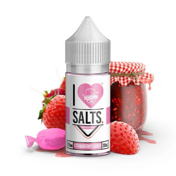 I LOVE SALTS BY MAD HATTER - STRAWBERRY CANDY