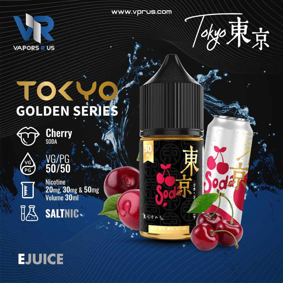 TOKYO (Golden Series) - Cherry Soda 30ml (SaltNic) | Vapors R Us LLC