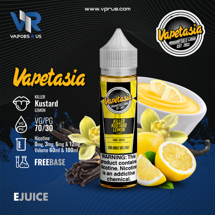VAPETASIA - Killer Kustard Lemon 60ml