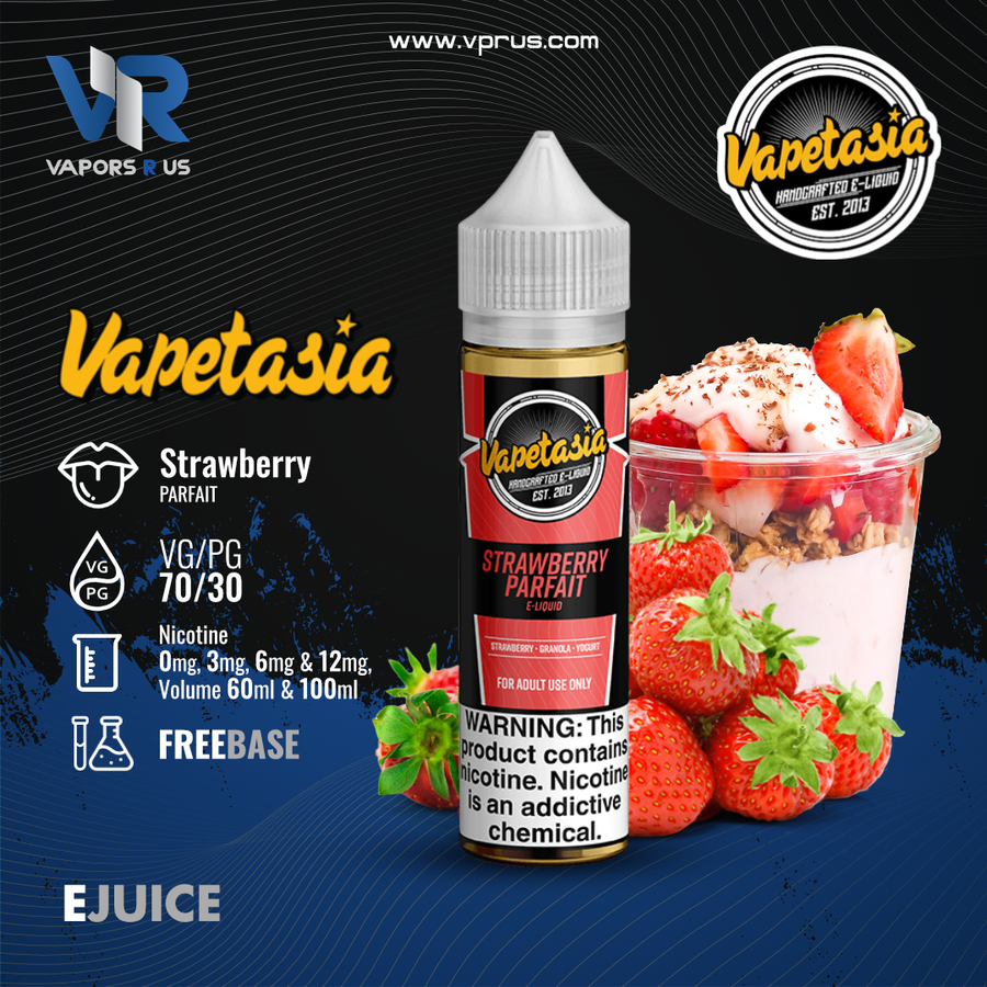 VAPETASIA - Strawberry Parfait 60ml