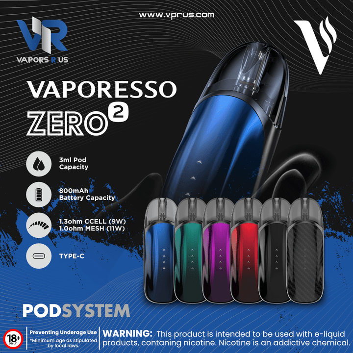 VAPORESSO - ZERO 2 800mAh | Vapors R Us LLC