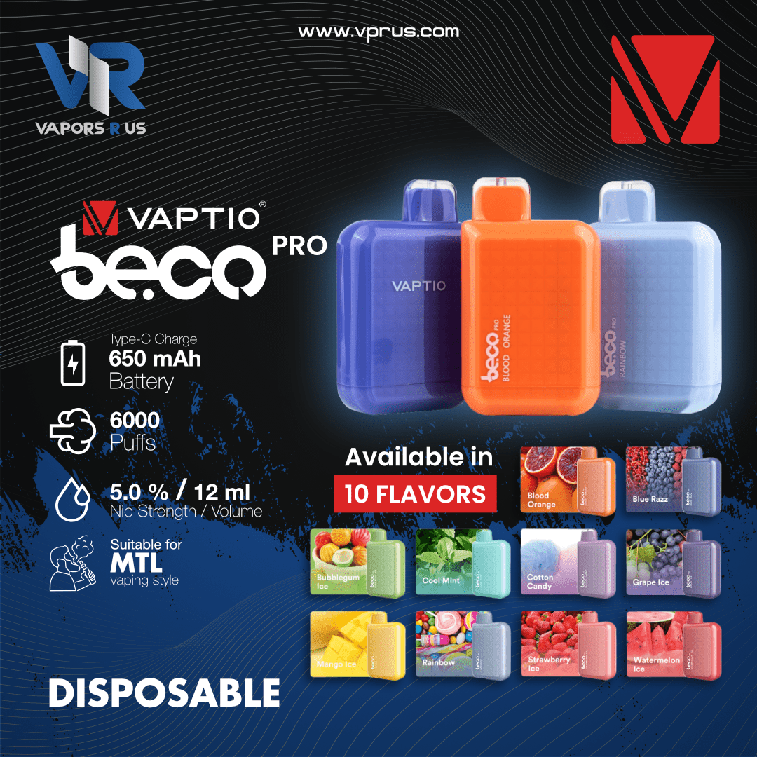 VAPTIO - Beco Pro Disposable | 6000 Puffs | 12mL | Vapors R Us LLC