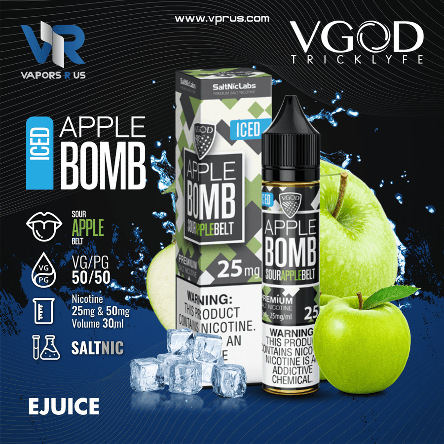 VGOD - Iced Apple Bomb 30ml (SaltNic) | Vapors R Us LLC