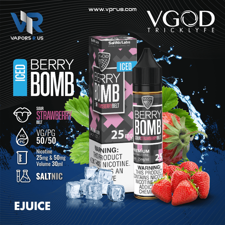 VGOD - Iced Berry Bomb 30ml (SaltNic) | Vapors R Us LLC