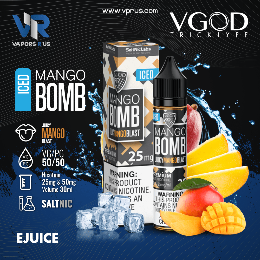 VGOD - Iced Mango Bomb 30ml (SaltNic) | Vapors R Us LLC