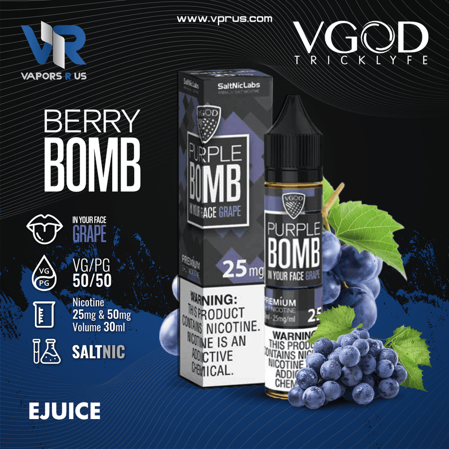 VGOD - Purple Bomb 30ml (SaltNic) | Vapors R Us LLC