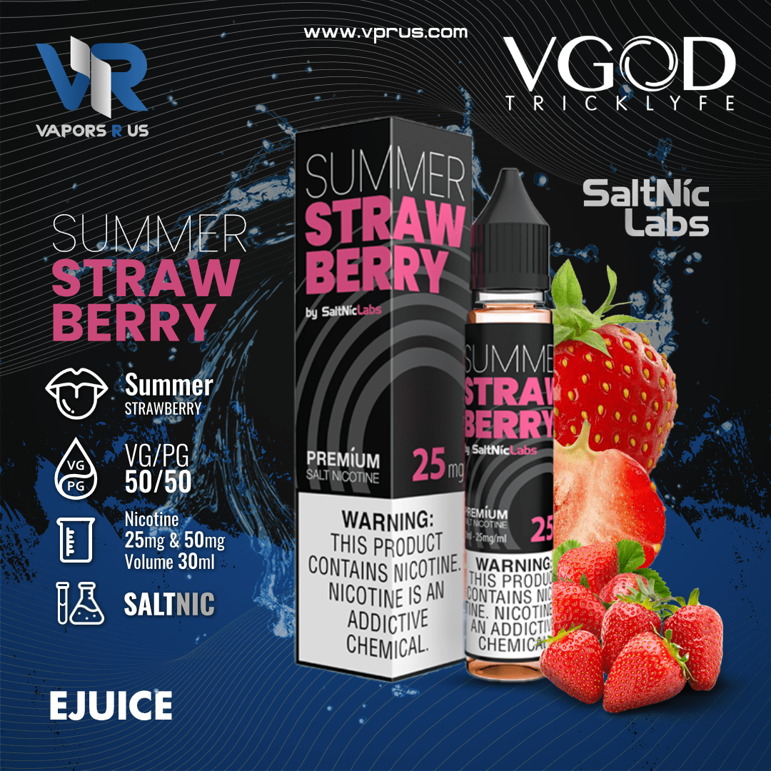VGOD - Summer Strawberry 30ml (SaltNic) | Vapors R Us LLC