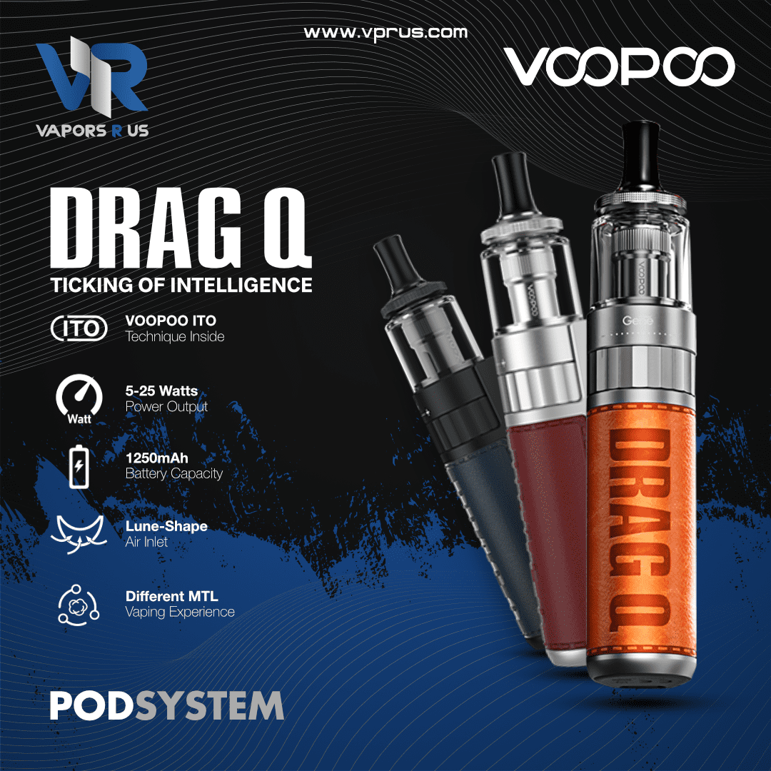 VOOPOO - DRAG Q Pod Kit 1250mAh 25W | Vapors R Us LLC
