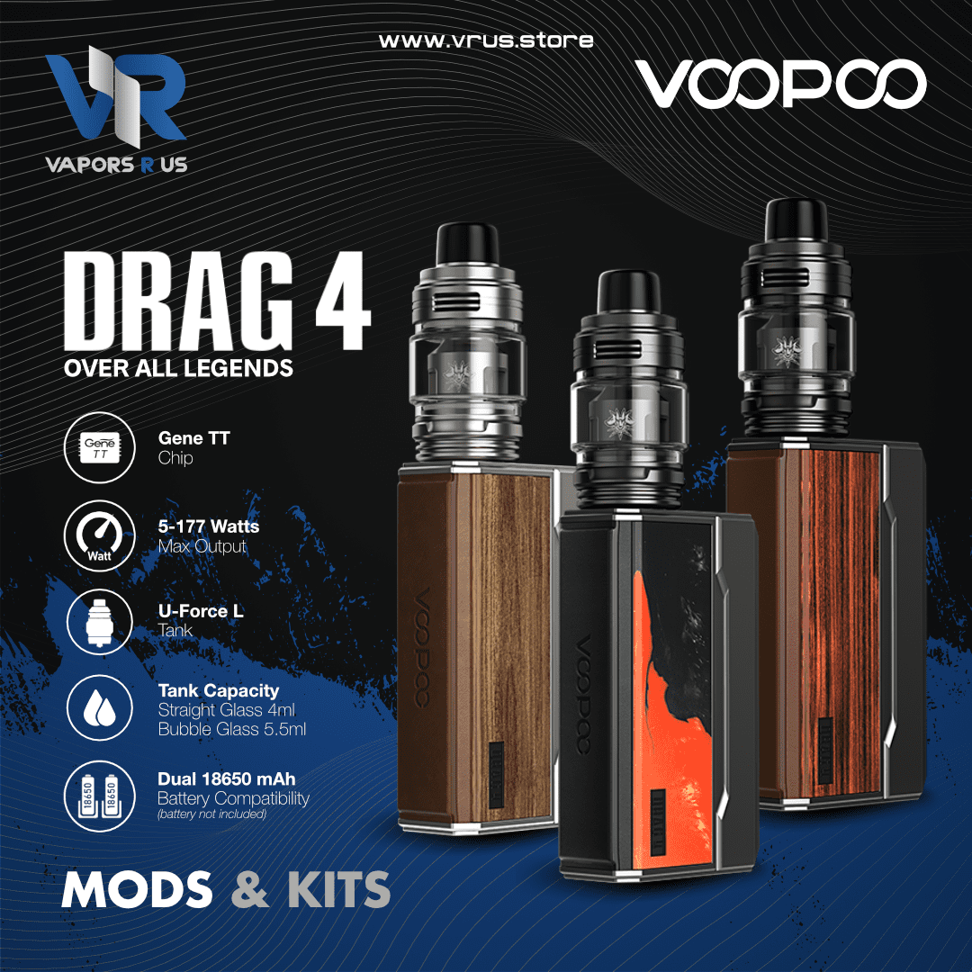 VOOPOO - Drag 4 Box Kit 5.5ml | Vapors R Us LLC