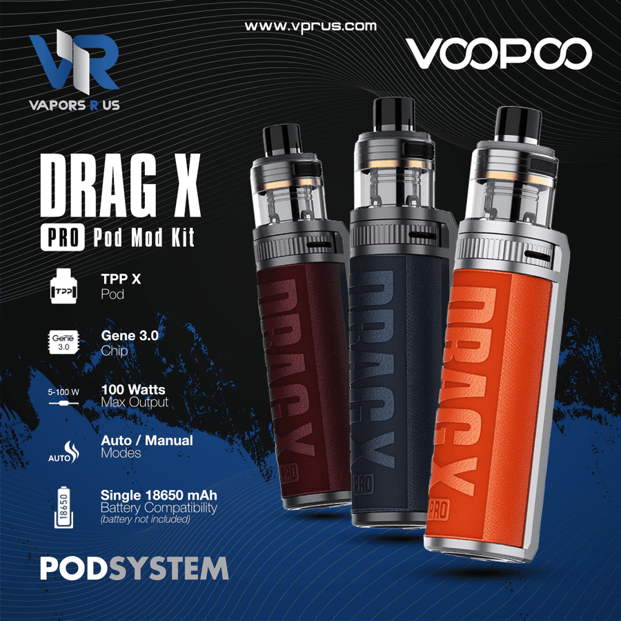 VOOPOO - Drag X Pro Pod Mod Kit 100W | Vapors R Us LLC