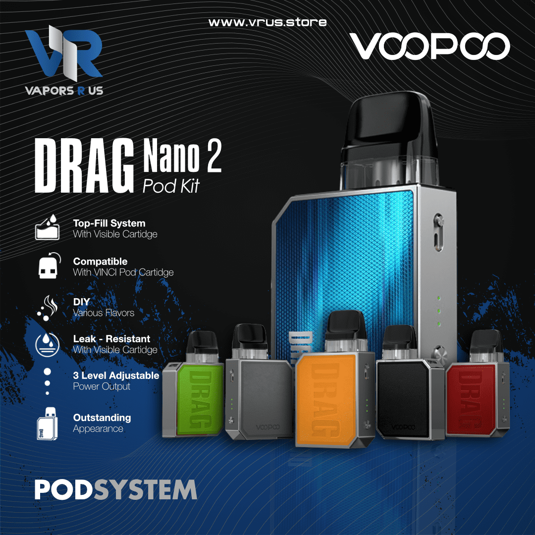 VOOPOO - DRAG NANO 2 Pod Kit 800mAh | Vapors R Us LLC