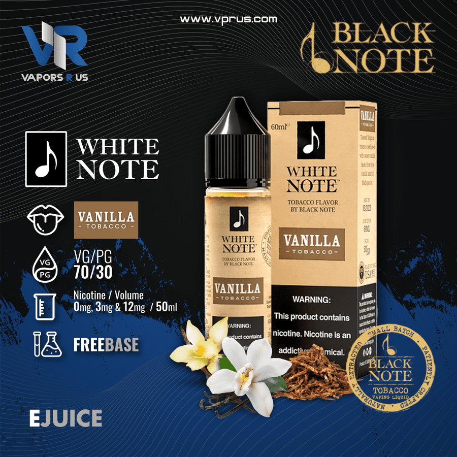 WHITE NOTE - Vanilla Tobacco 60ml | Vapors R Us LLC