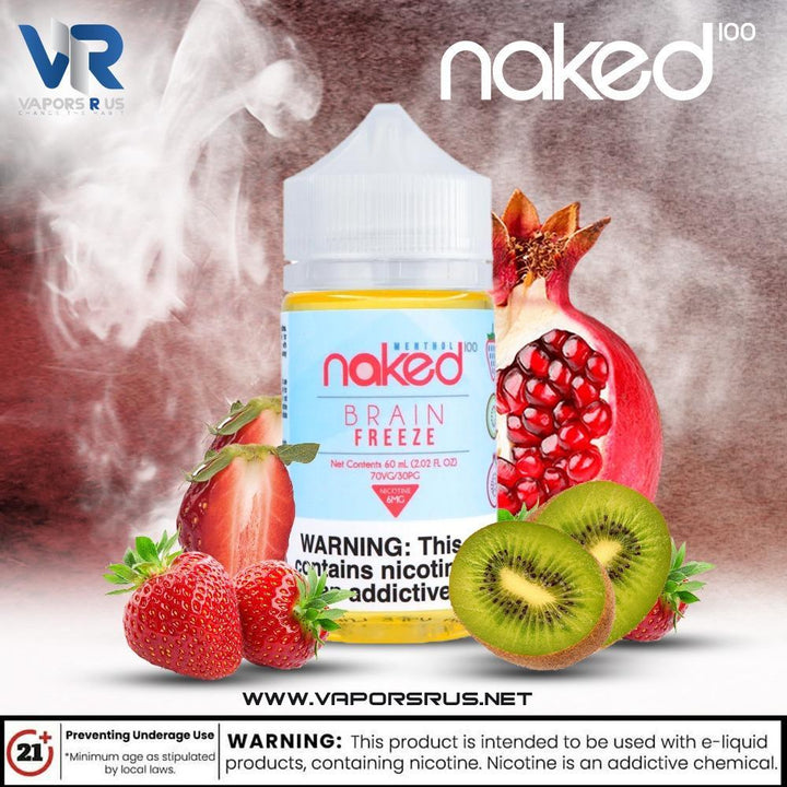 NAKED 100 - Strawberry Pom (Brain Freeze) 50ml | Vapors R Us LLC