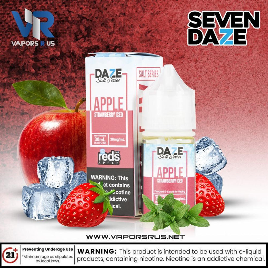 7 DAZE SALT - Reds Apple - Strawberry ICED