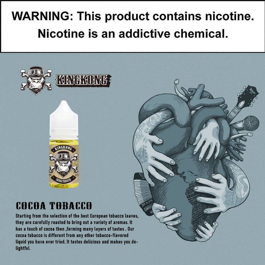 KING KONG - Cocoa Tobacco 30ml (SaltNic) | Vapors R Us LLC