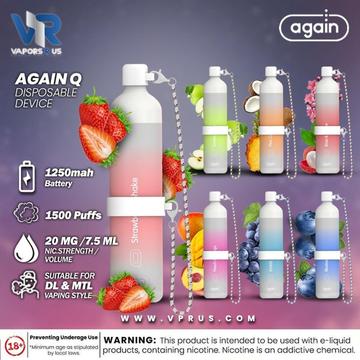 AGAIN - Q Disposable Device (1500 DL Puffs 20mg) | Vapors R Us LLC