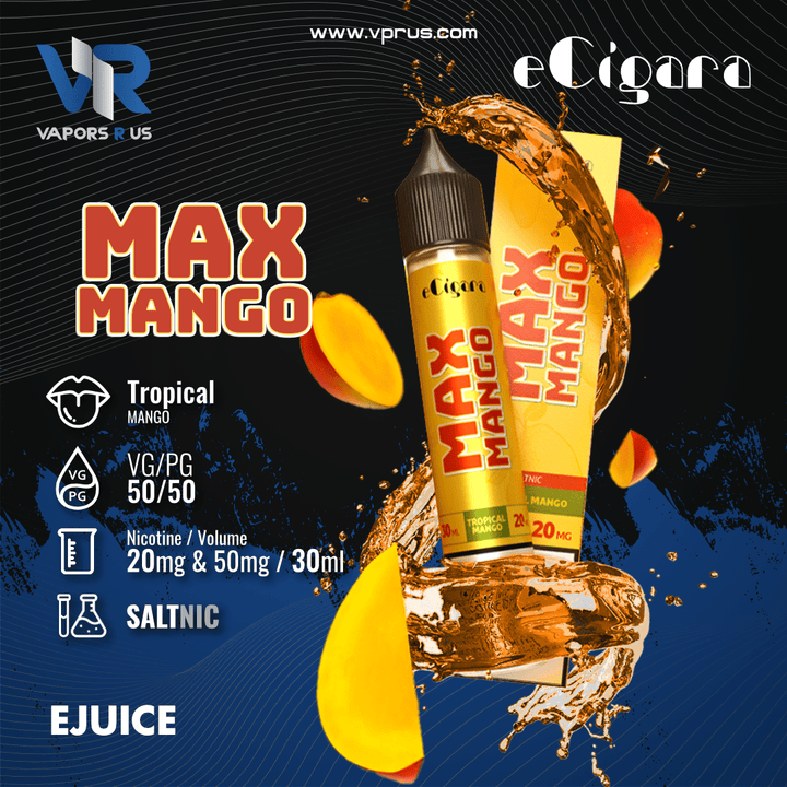 ECIGARA - Max Mango 30ml (SaltNic) | Vapors R Us LLC
