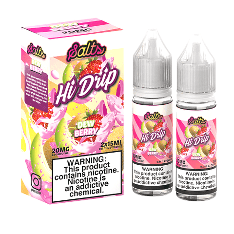 Hi Drip Salts - Dew Berry (Honeydew Strawberry) - 2 x 15ml | Vapors R Us LLC