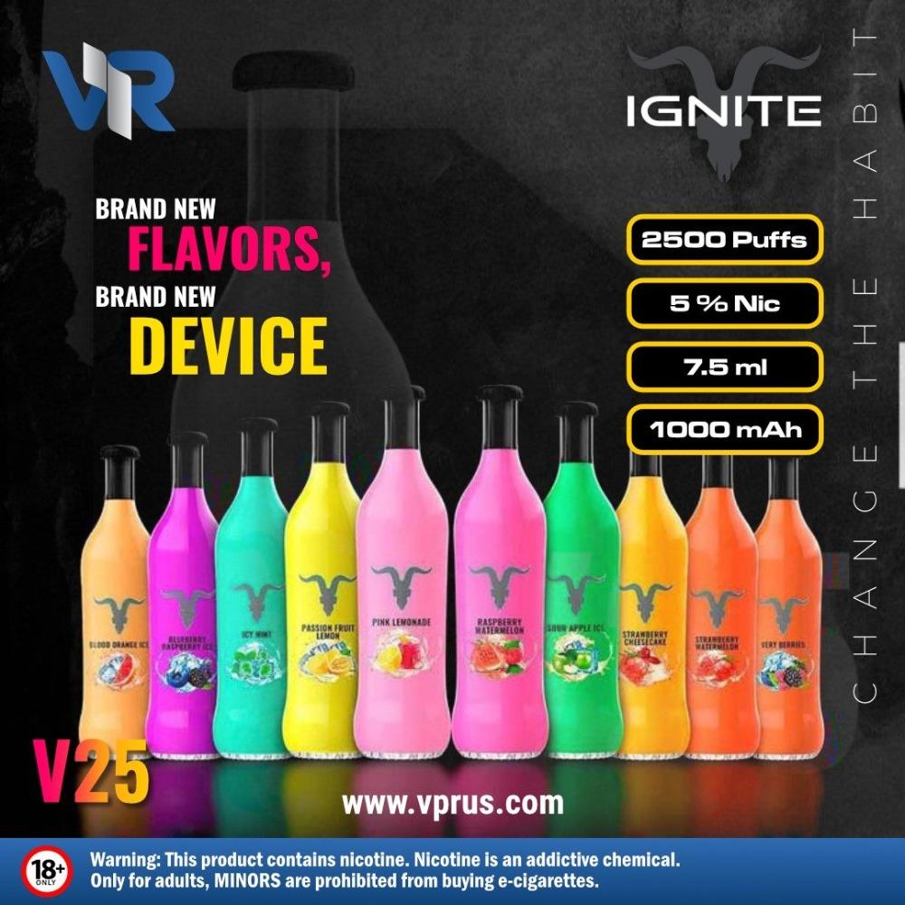 IGNITE - V25 2500+ Puffs Disposable Vape Pen | Vapors R Us LLC