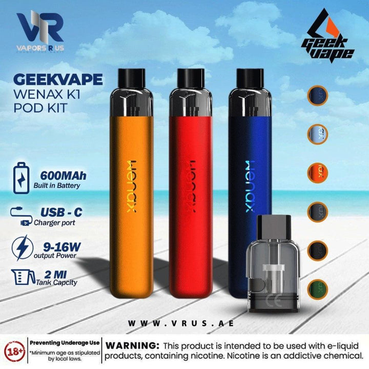 GEEKVAPE - Wenax K1 Pod Kit 600mAh | Vapors R Us LLC