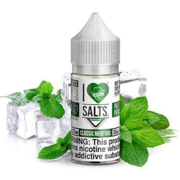 I LOVE SALTS BY MAD HATTER - CLASSIC MENTHOL
