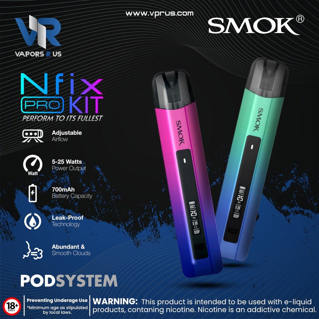 SMOK - Nfix PRO 25w Pod System Kit 700mAh | Vapors R Us LLC