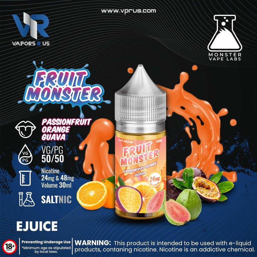 FRUIT MONSTER - Passionfruit Orange Guava 30ml (SaltNic) | Vapors R Us LLC