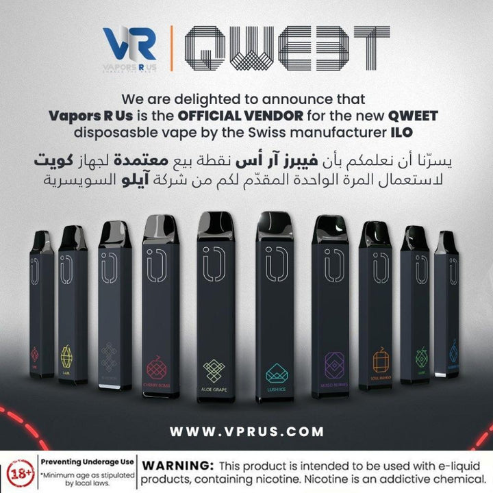ILO - Qweet Disposable Pod 20mg 2500 Puffs | Vapors R Us LLC