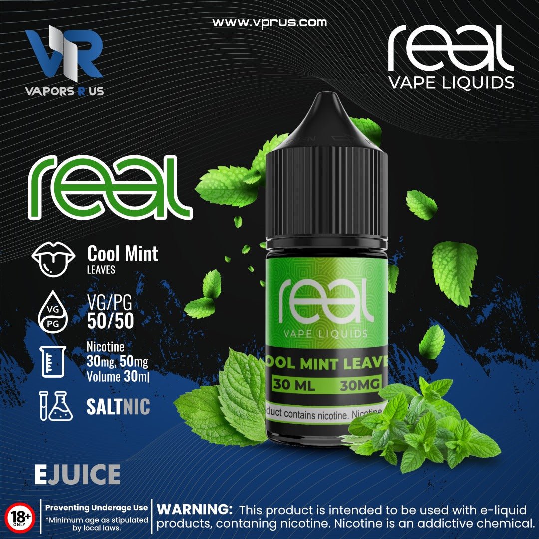 REAL VAPE - Cool Mint Leaves 30ml (SaltNic) | Vapors R Us LLC